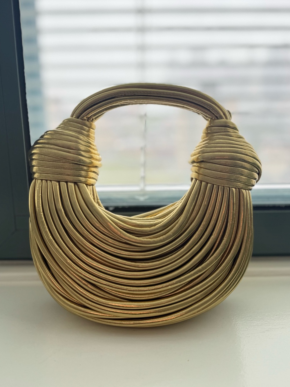 Gold Multi-Strand Statement Necklace - Picture 3 of 3
